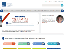 Tablet Screenshot of europeanevaluation.org